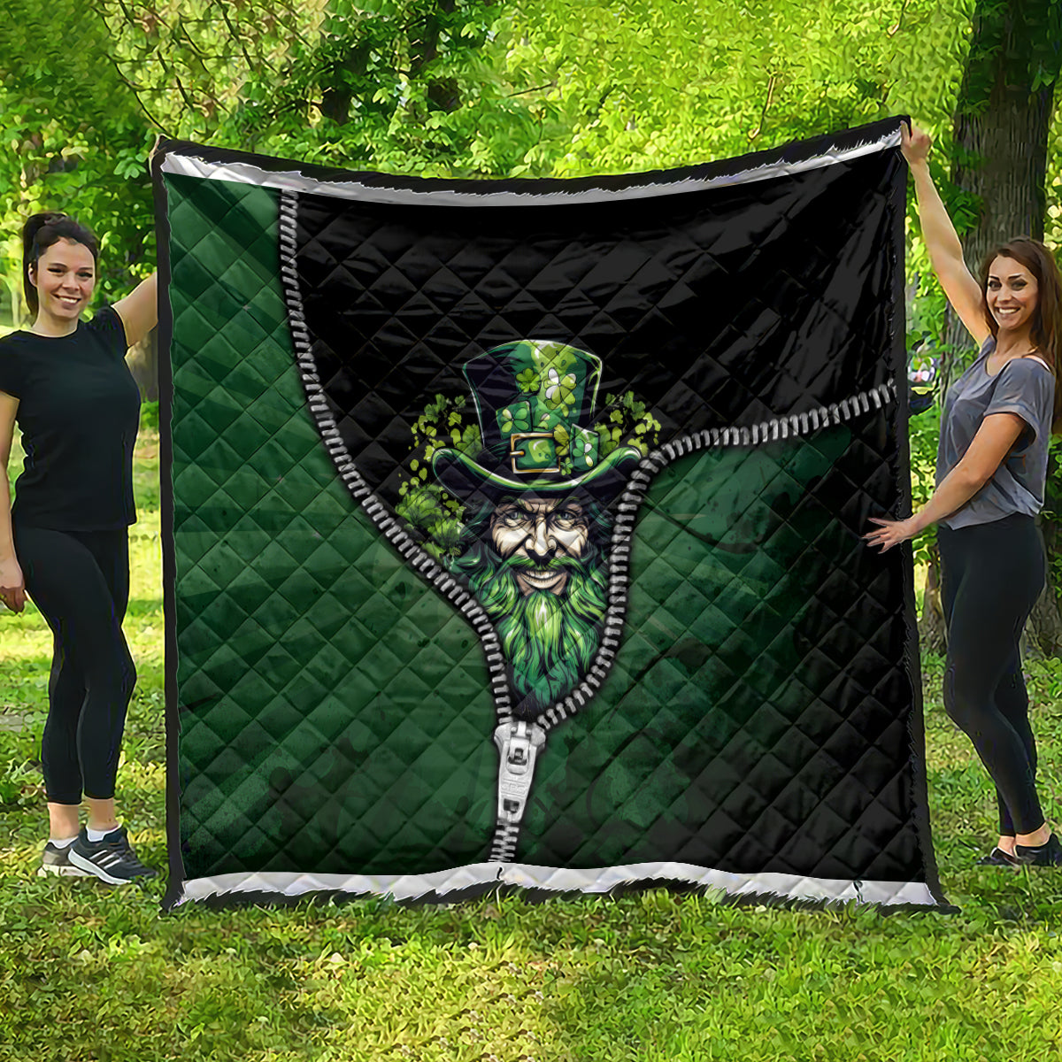 The Irish Man 3D Zip Art Quilt - Wonder Print Shop