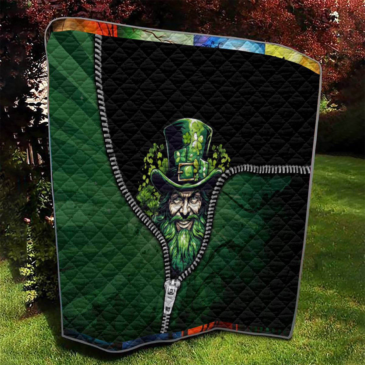 The Irish Man 3D Zip Art Quilt - Wonder Print Shop