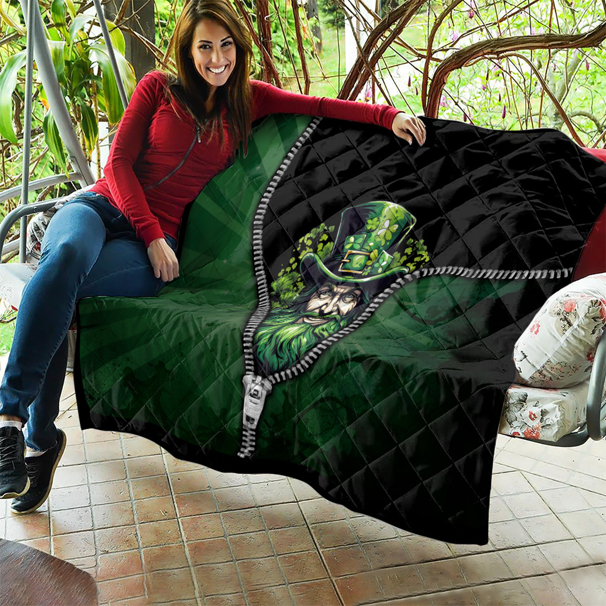 The Irish Man 3D Zip Art Quilt - Wonder Print Shop