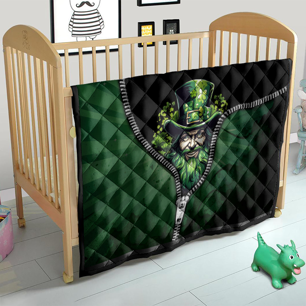 The Irish Man 3D Zip Art Quilt - Wonder Print Shop