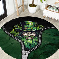 The Irish Man 3D Zip Art Round Carpet