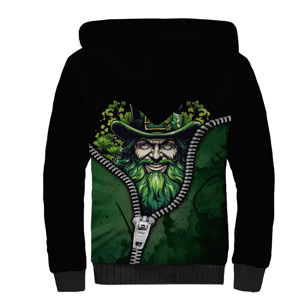 The Irish Man 3D Zip Art Sherpa Hoodie - Wonder Print Shop