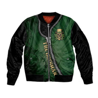 The Irish Man 3D Zip Art Sleeve Zip Bomber Jacket - Wonder Print Shop