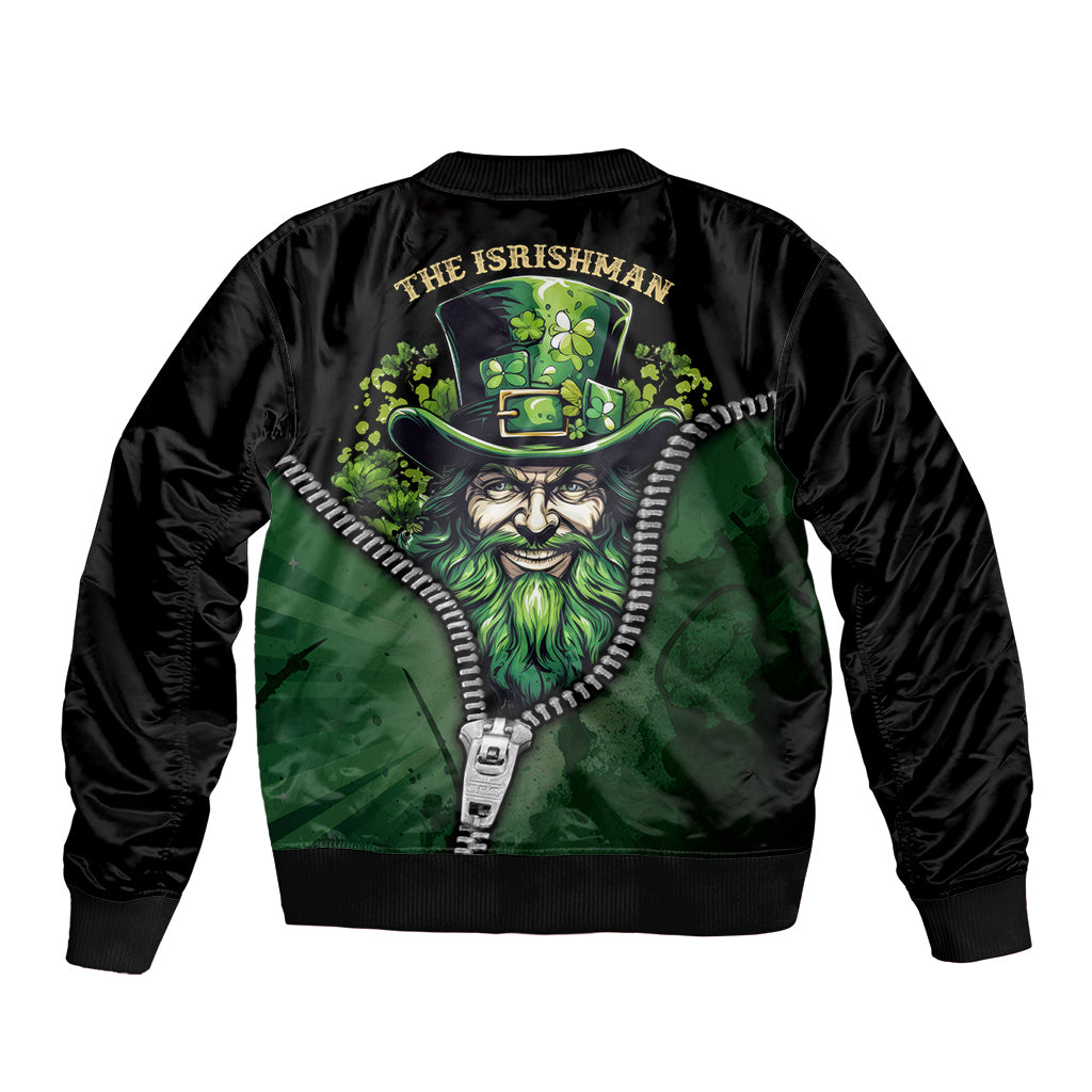 The Irish Man 3D Zip Art Sleeve Zip Bomber Jacket - Wonder Print Shop