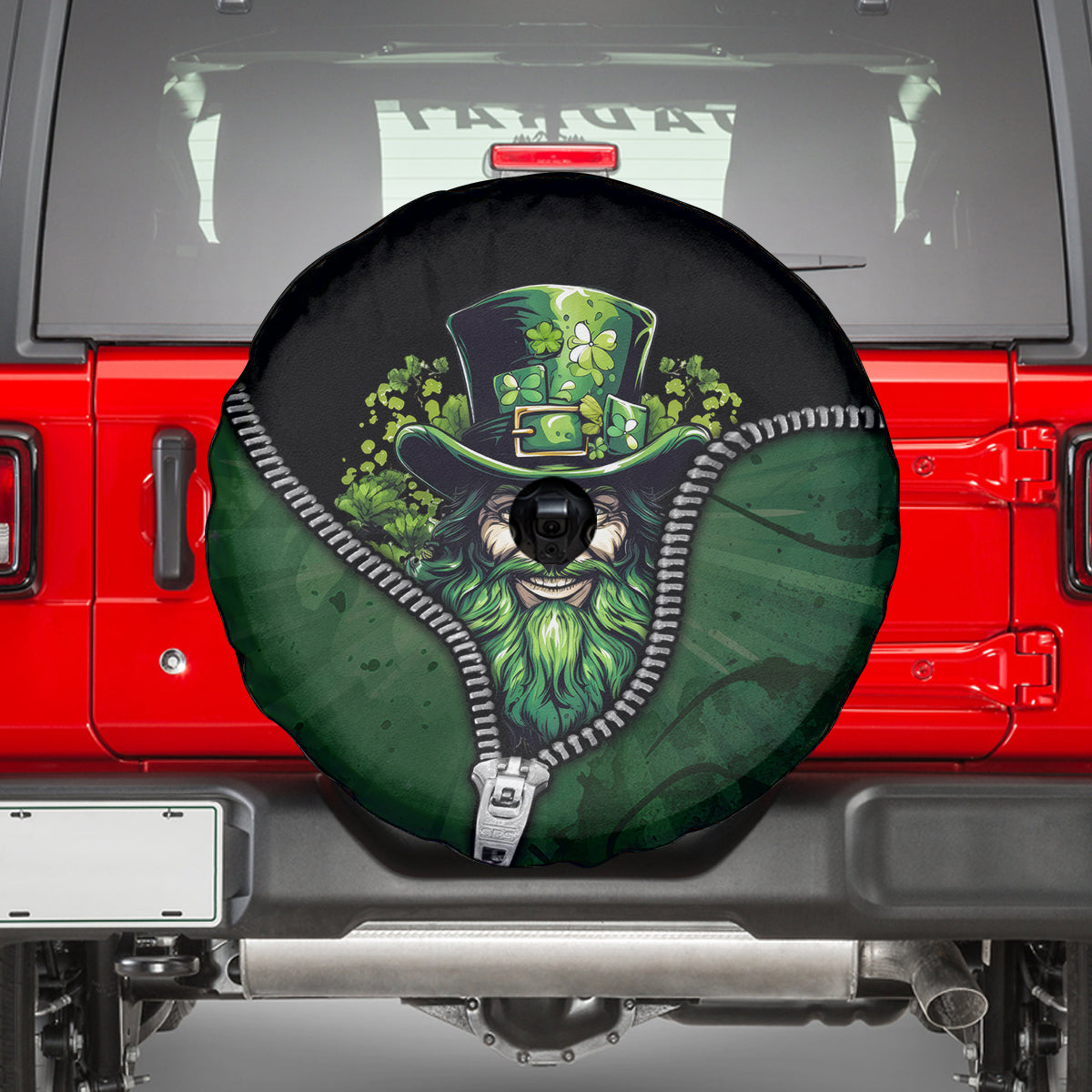 The Irish Man 3D Zip Art Spare Tire Cover - Wonder Print Shop