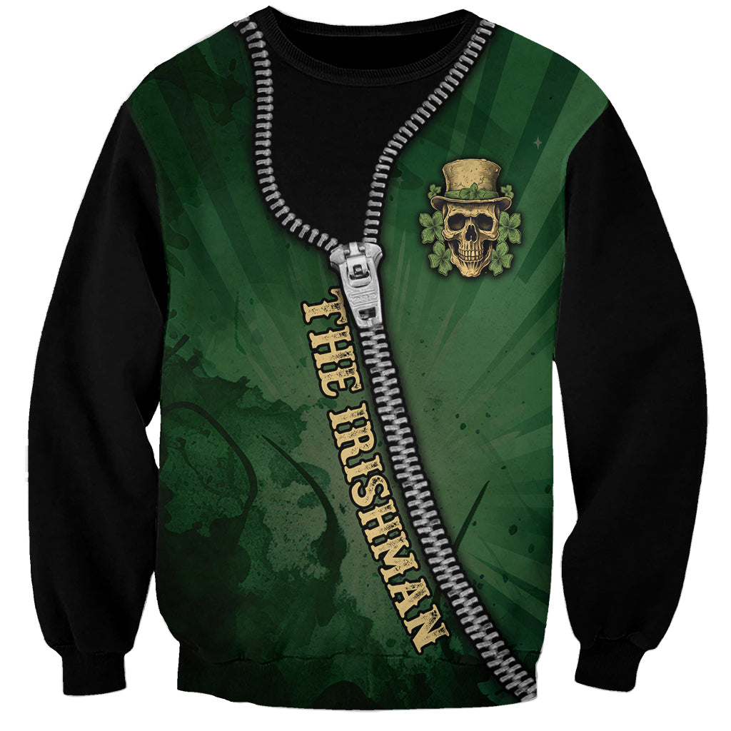 The Irish Man 3D Zip Art Sweatshirt - Wonder Print Shop