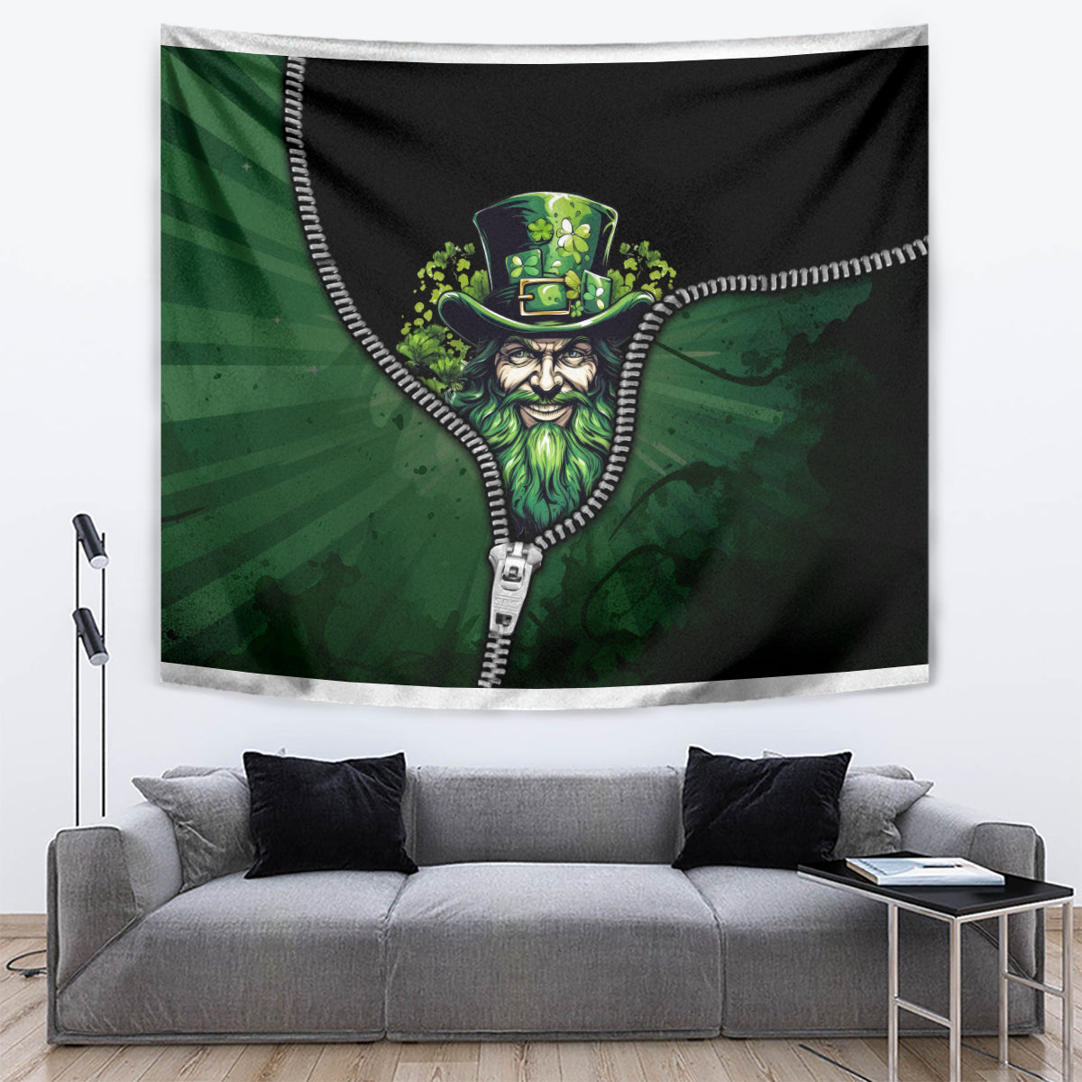 The Irish Man 3D Zip Art Tapestry - Wonder Print Shop