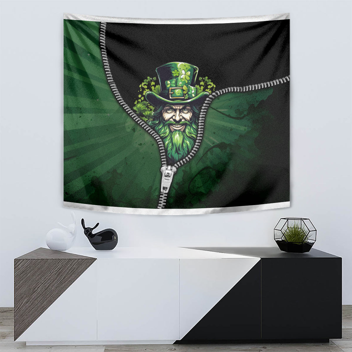 The Irish Man 3D Zip Art Tapestry - Wonder Print Shop