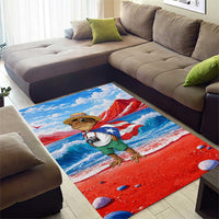 Coqui Frog Puerto Rico Flag Area Rug Taino Boricua Puerto Rican