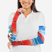 Coqui Frog Puerto Rico Flag Arm Sleeves Taino Boricua Puerto Rican