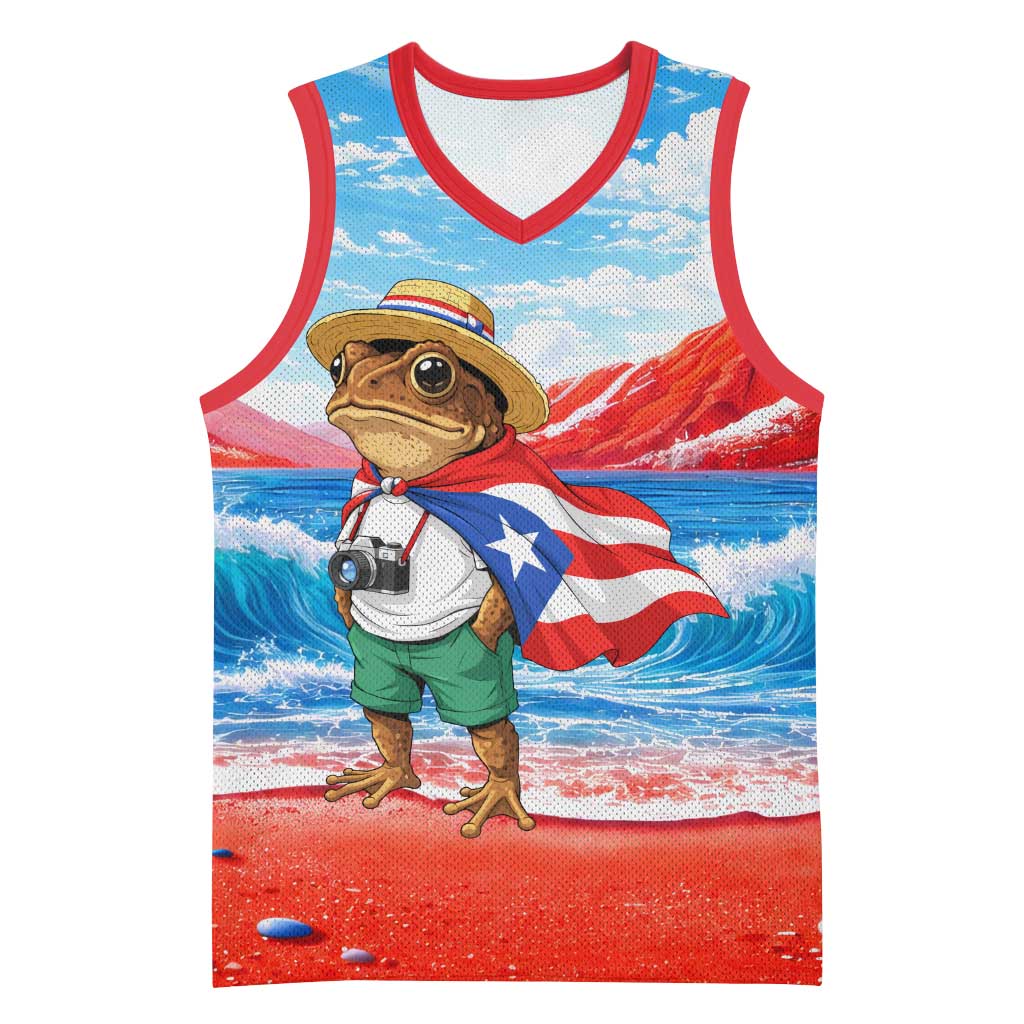 Coqui Frog Puerto Rico Flag Basketball Jersey Taino Boricua Puerto Rican