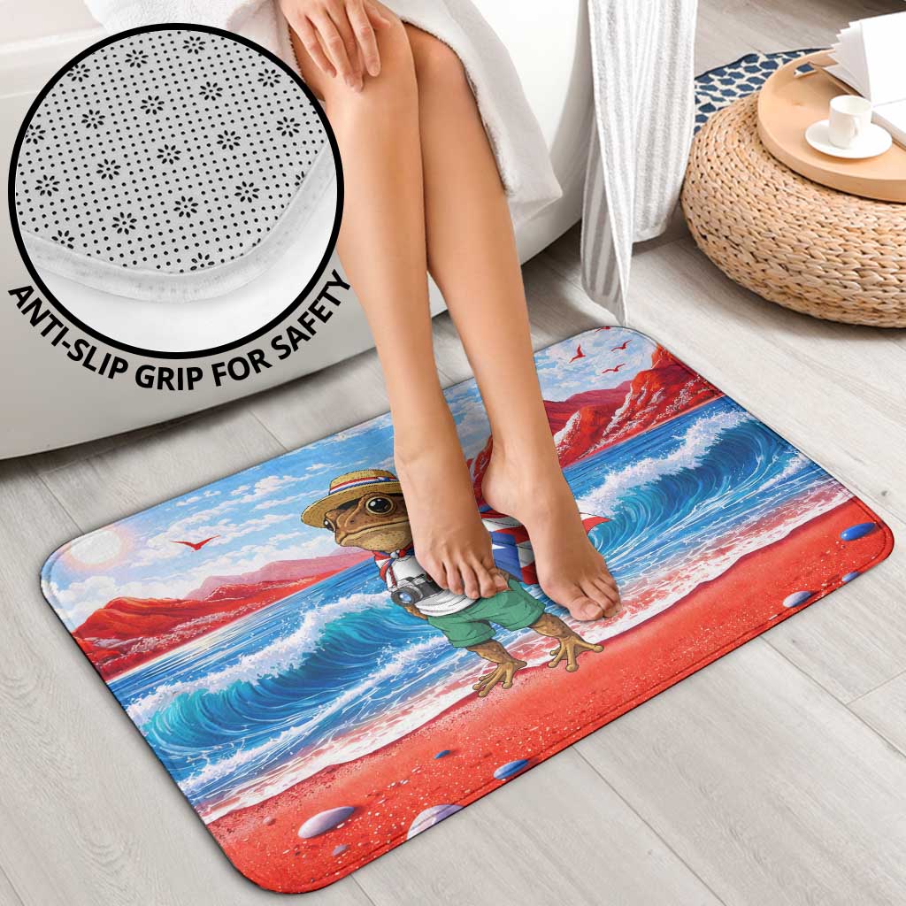 Coqui Frog Puerto Rico Flag Bathroom Set Taino Boricua Puerto Rican