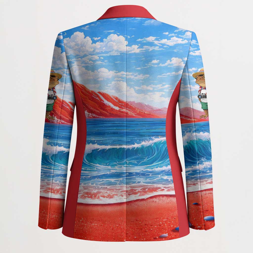 Coqui Frog Puerto Rico Flag Blazer Taino Boricua Puerto Rican