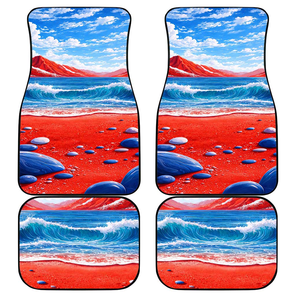 Coqui Frog Puerto Rico Flag Car Mats Taino Boricua Puerto Rican