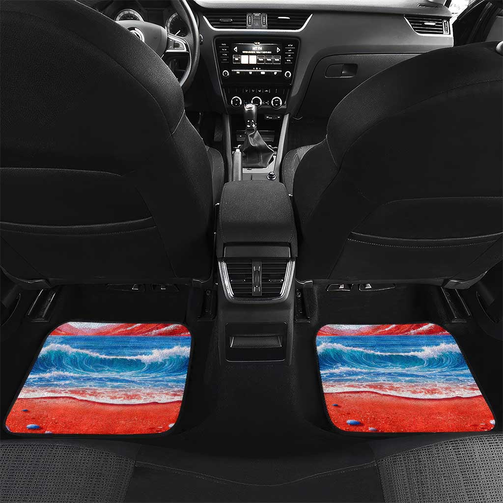 Coqui Frog Puerto Rico Flag Car Mats Taino Boricua Puerto Rican