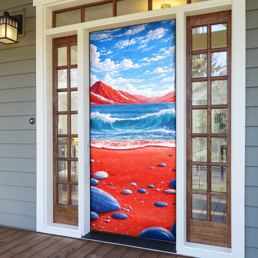 Coqui Frog Puerto Rico Flag Door Cover Taino Boricua Puerto Rican