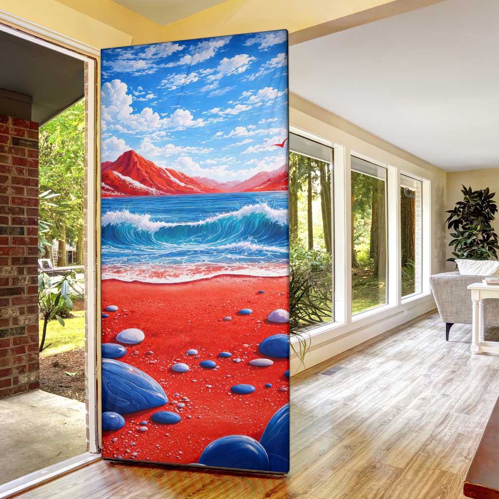 Coqui Frog Puerto Rico Flag Door Cover Taino Boricua Puerto Rican
