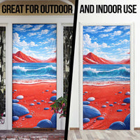 Coqui Frog Puerto Rico Flag Door Cover Taino Boricua Puerto Rican