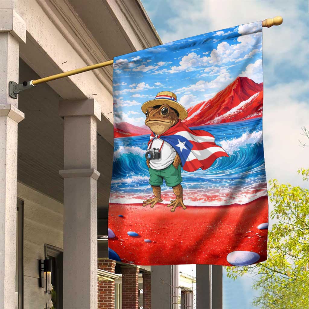 Coqui Frog Puerto Rico Flag Garden Flag Taino Boricua Puerto Rican