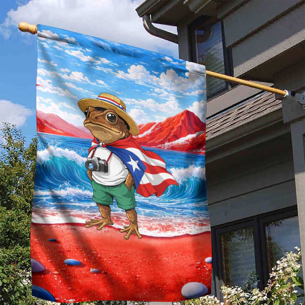 Coqui Frog Puerto Rico Flag Garden Flag Taino Boricua Puerto Rican