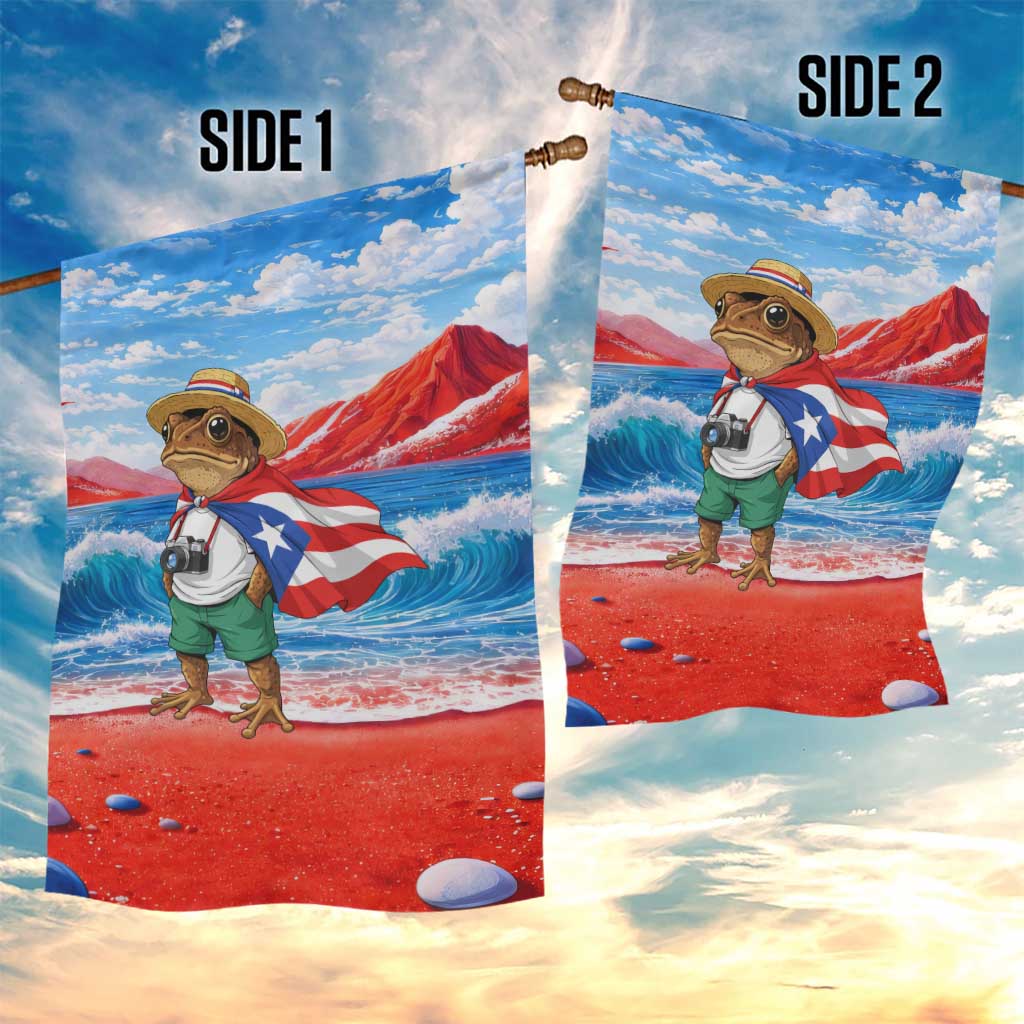 Coqui Frog Puerto Rico Flag Garden Flag Taino Boricua Puerto Rican
