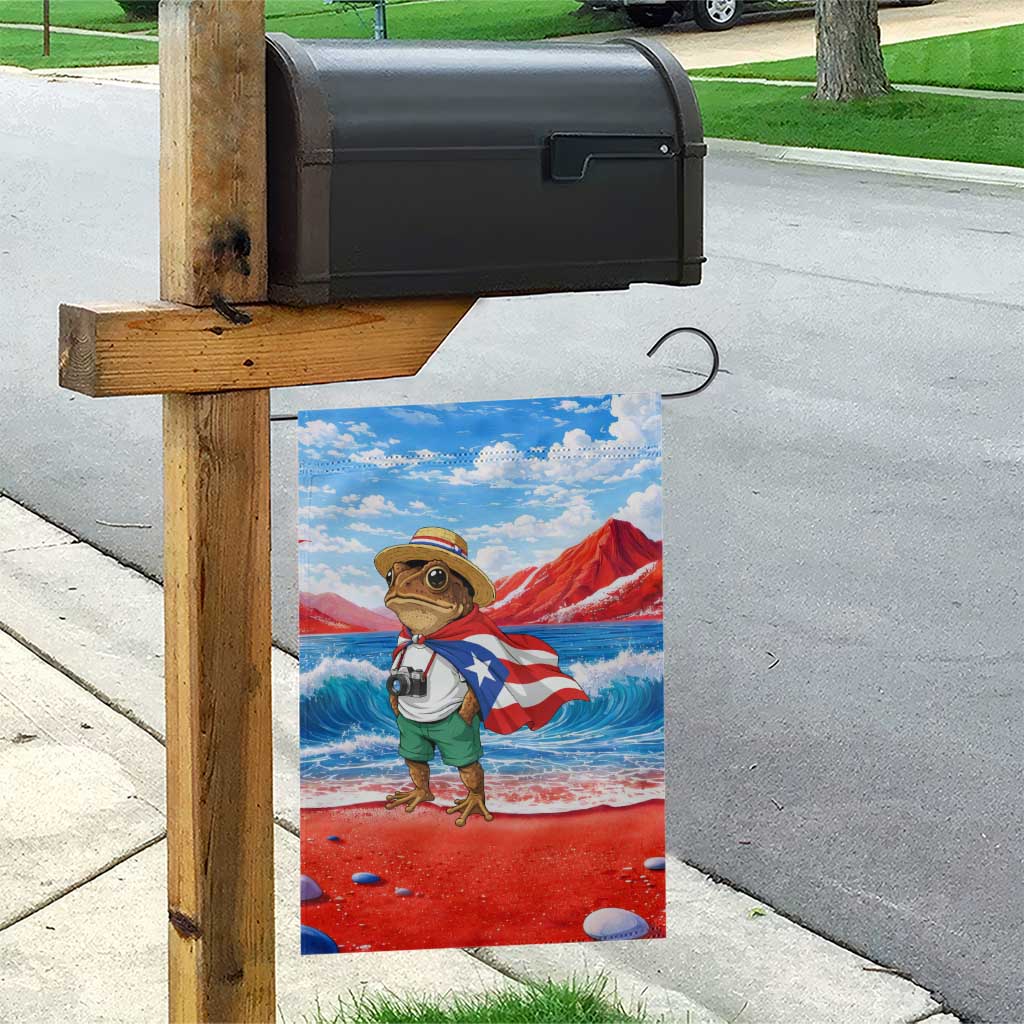 Coqui Frog Puerto Rico Flag Garden Flag Taino Boricua Puerto Rican