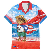 Coqui Frog Puerto Rico Flag Hawaiian Shirt Taino Boricua Puerto Rican