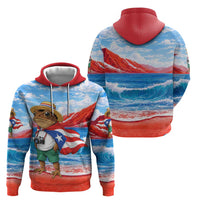 Coqui Frog Puerto Rico Flag Hoodie Taino Boricua Puerto Rican