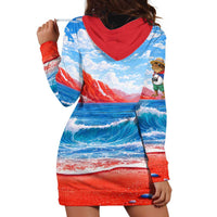 Coqui Frog Puerto Rico Flag Hoodie Dress Taino Boricua Puerto Rican