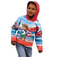 Coqui Frog Puerto Rico Flag Kid Hoodie Taino Boricua Puerto Rican