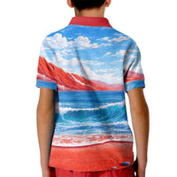 Coqui Frog Puerto Rico Flag Kid Polo Shirt Taino Boricua Puerto Rican