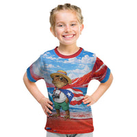 Coqui Frog Puerto Rico Flag Kid T Shirt Taino Boricua Puerto Rican