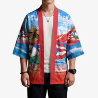 Coqui Frog Puerto Rico Flag Kimono Taino Boricua Puerto Rican