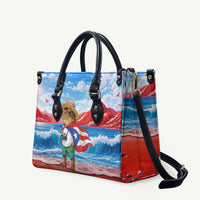 Coqui Frog Puerto Rico Flag Leather Bag Taino Boricua Puerto Rican