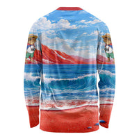 Coqui Frog Puerto Rico Flag Long Sleeve Shirt Taino Boricua Puerto Rican