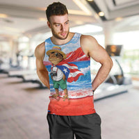 Coqui Frog Puerto Rico Flag Men Tank Top Taino Boricua Puerto Rican