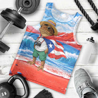 Coqui Frog Puerto Rico Flag Men Tank Top Taino Boricua Puerto Rican