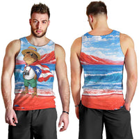 Coqui Frog Puerto Rico Flag Men Tank Top Taino Boricua Puerto Rican
