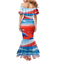 Coqui Frog Puerto Rico Flag Mermaid Dress Taino Boricua Puerto Rican