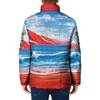 Coqui Frog Puerto Rico Flag Padded Jacket Taino Boricua Puerto Rican