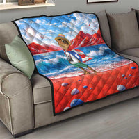 Coqui Frog Puerto Rico Flag Quilt Taino Boricua Puerto Rican