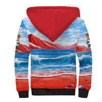 Coqui Frog Puerto Rico Flag Sherpa Hoodie Taino Boricua Puerto Rican