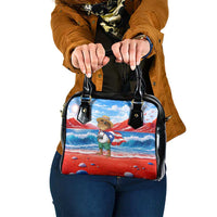 Coqui Frog Puerto Rico Flag Shoulder Handbag Taino Boricua Puerto Rican