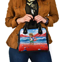 Coqui Frog Puerto Rico Flag Shoulder Handbag Taino Boricua Puerto Rican
