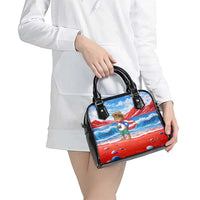 Coqui Frog Puerto Rico Flag Shoulder Handbag Taino Boricua Puerto Rican