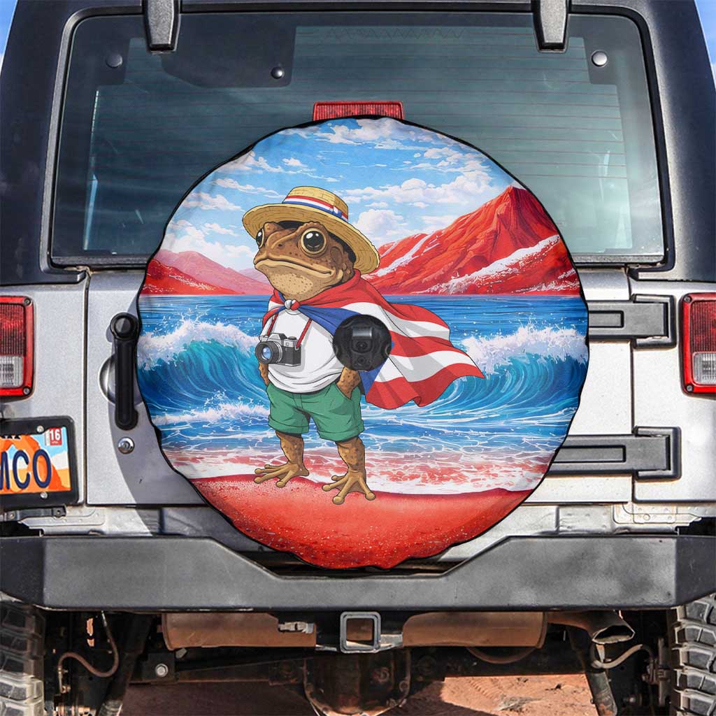 Coqui Frog Puerto Rico Flag Spare Tire Cover Taino Boricua Puerto Rican