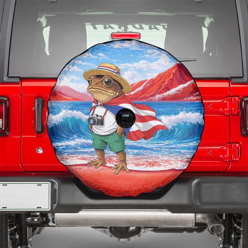 Coqui Frog Puerto Rico Flag Spare Tire Cover Taino Boricua Puerto Rican