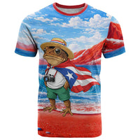 Coqui Frog Puerto Rico Flag T Shirt Taino Boricua Puerto Rican