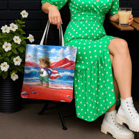 Coqui Frog Puerto Rico Flag Tote Bag Taino Boricua Puerto Rican
