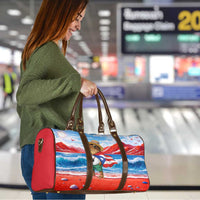 Coqui Frog Puerto Rico Flag Travel Bag Taino Boricua Puerto Rican